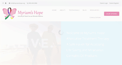 Desktop Screenshot of myriamshope.org